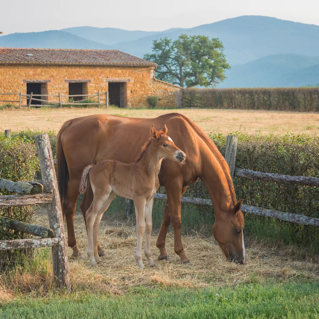 Élevage de chevaux, Éco-Ferme de Corcelles, Foissiat
